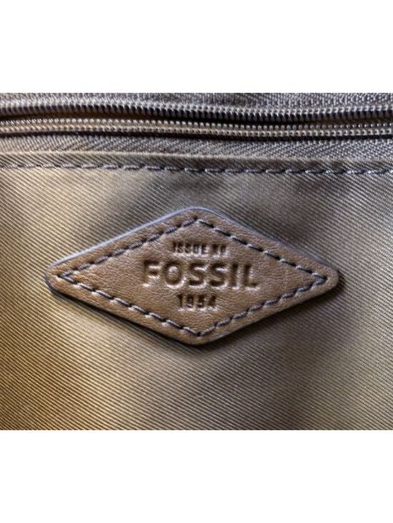 Fossil Brown/Tan Pebbled Leather Tote Bag Camilla Convertible Backpack Purse main image 16